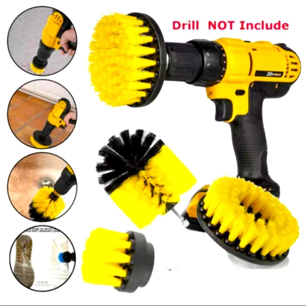 New drill attachment brushes for deep cleaning